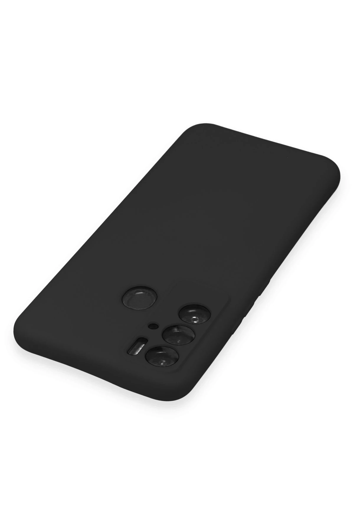 Newface Tecno Pova Neo Kılıf Nano içi Kadife Silikon - Siyah
