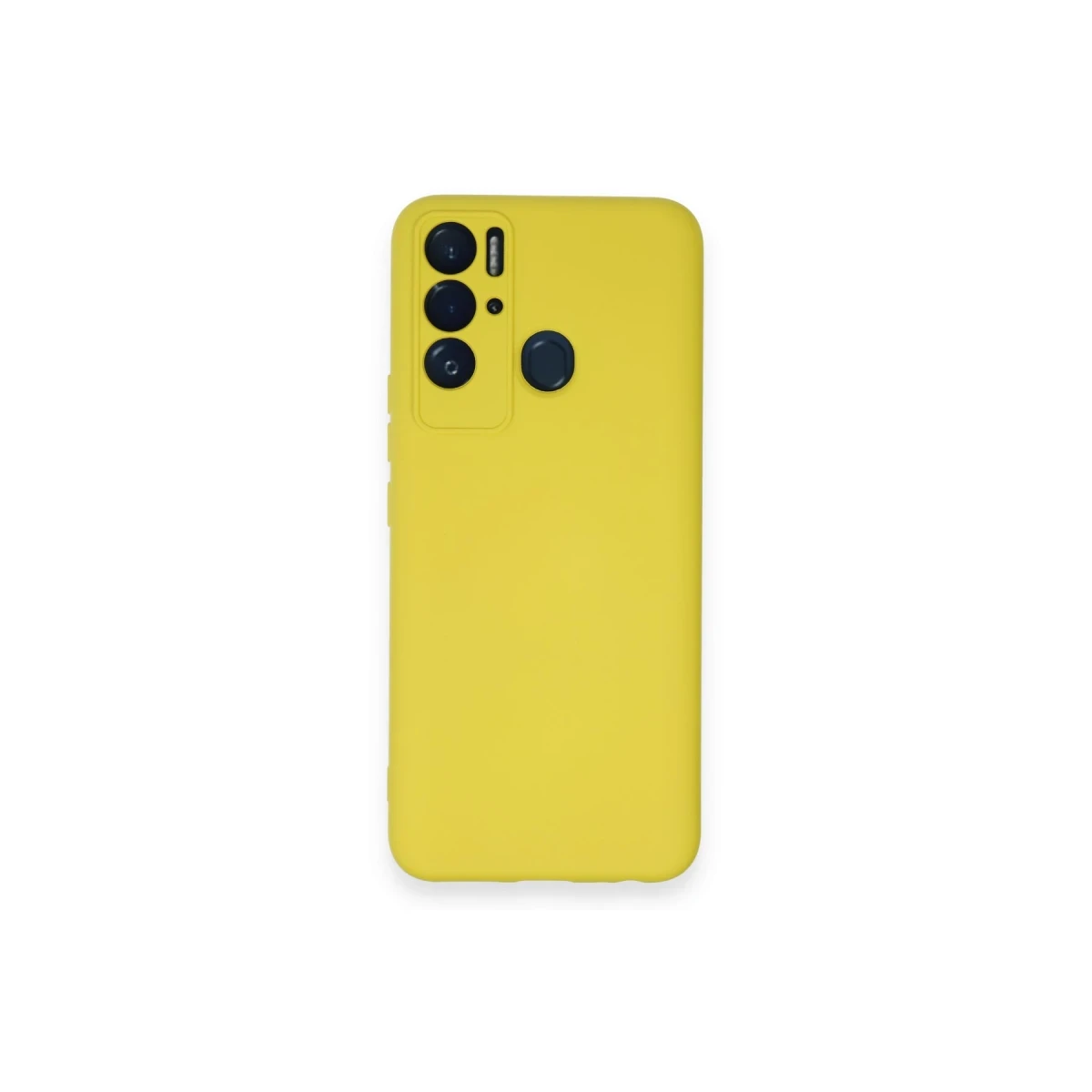 Newface Tecno Pova Neo Kılıf Nano içi Kadife Silikon - Sarı