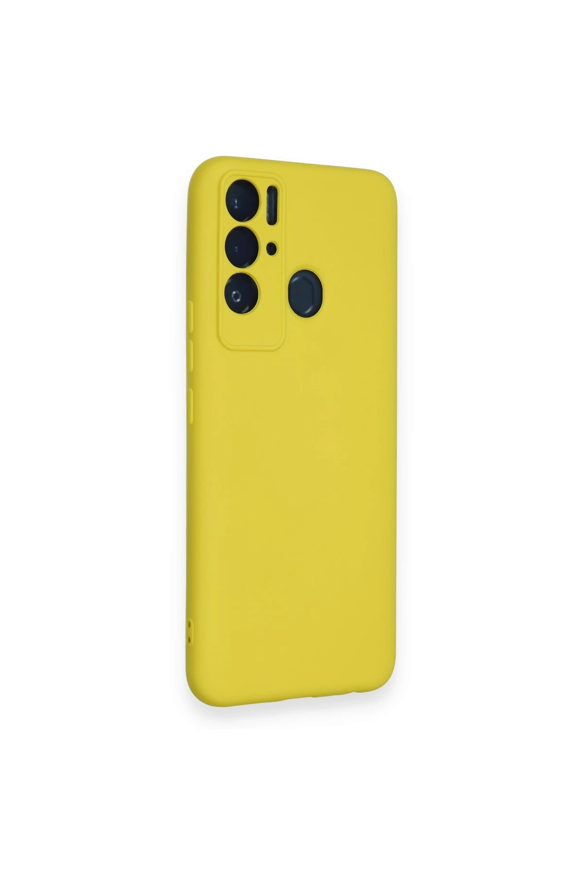 Newface Tecno Pova Neo Kılıf Nano içi Kadife Silikon - Sarı