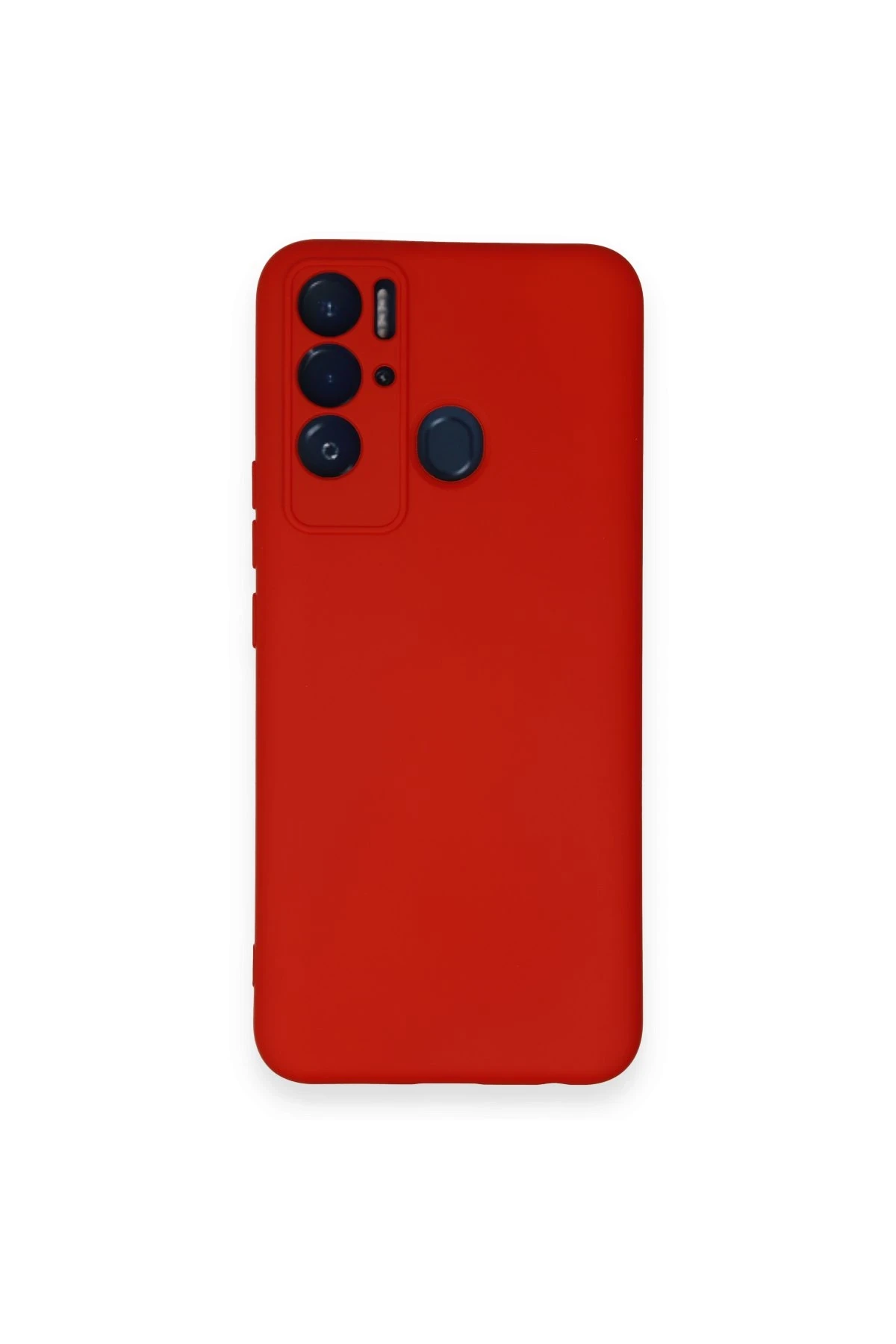 Newface Tecno Pova Neo Kılıf Nano içi Kadife Silikon - Kırmızı