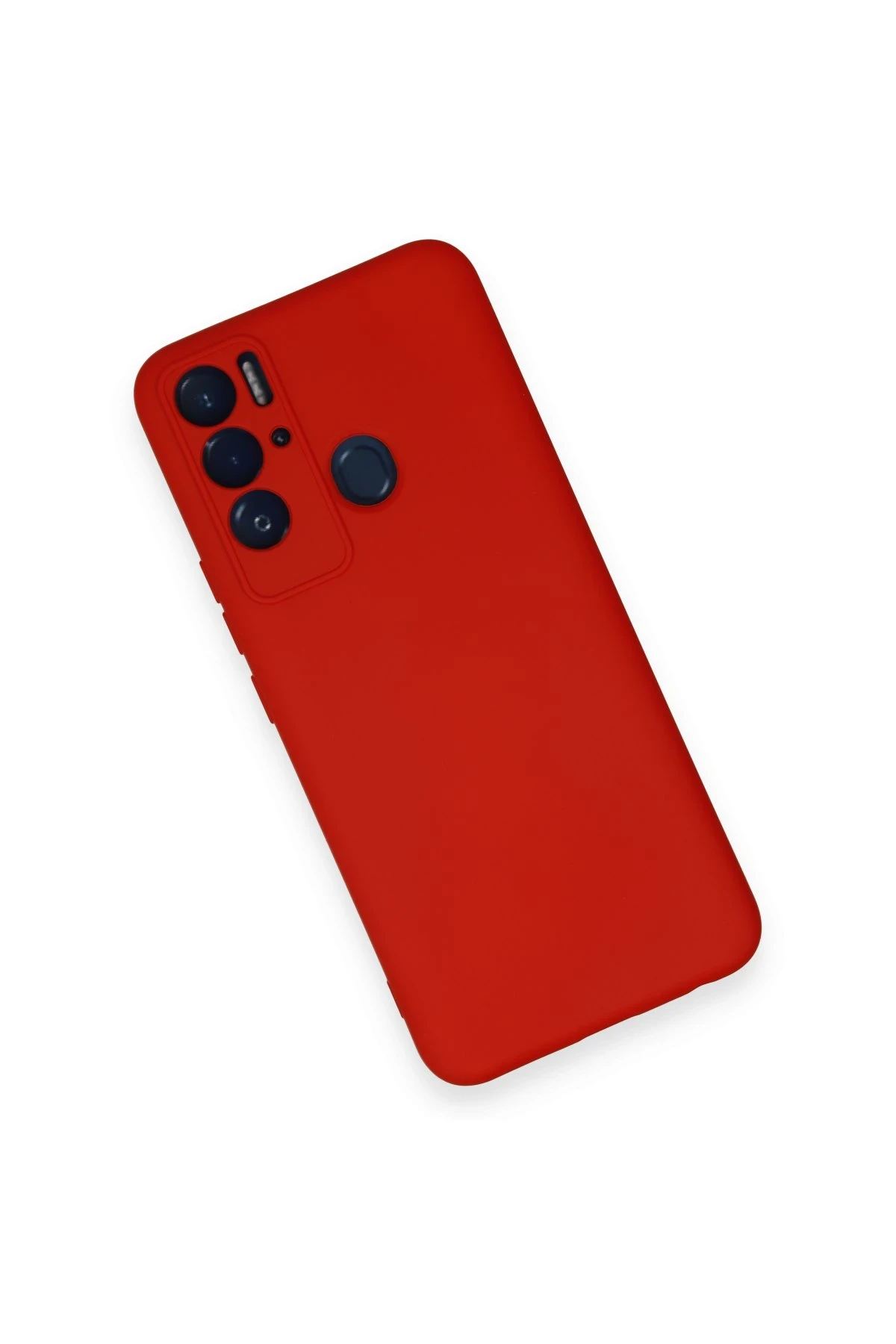 Newface Tecno Pova Neo Kılıf Nano içi Kadife Silikon - Kırmızı