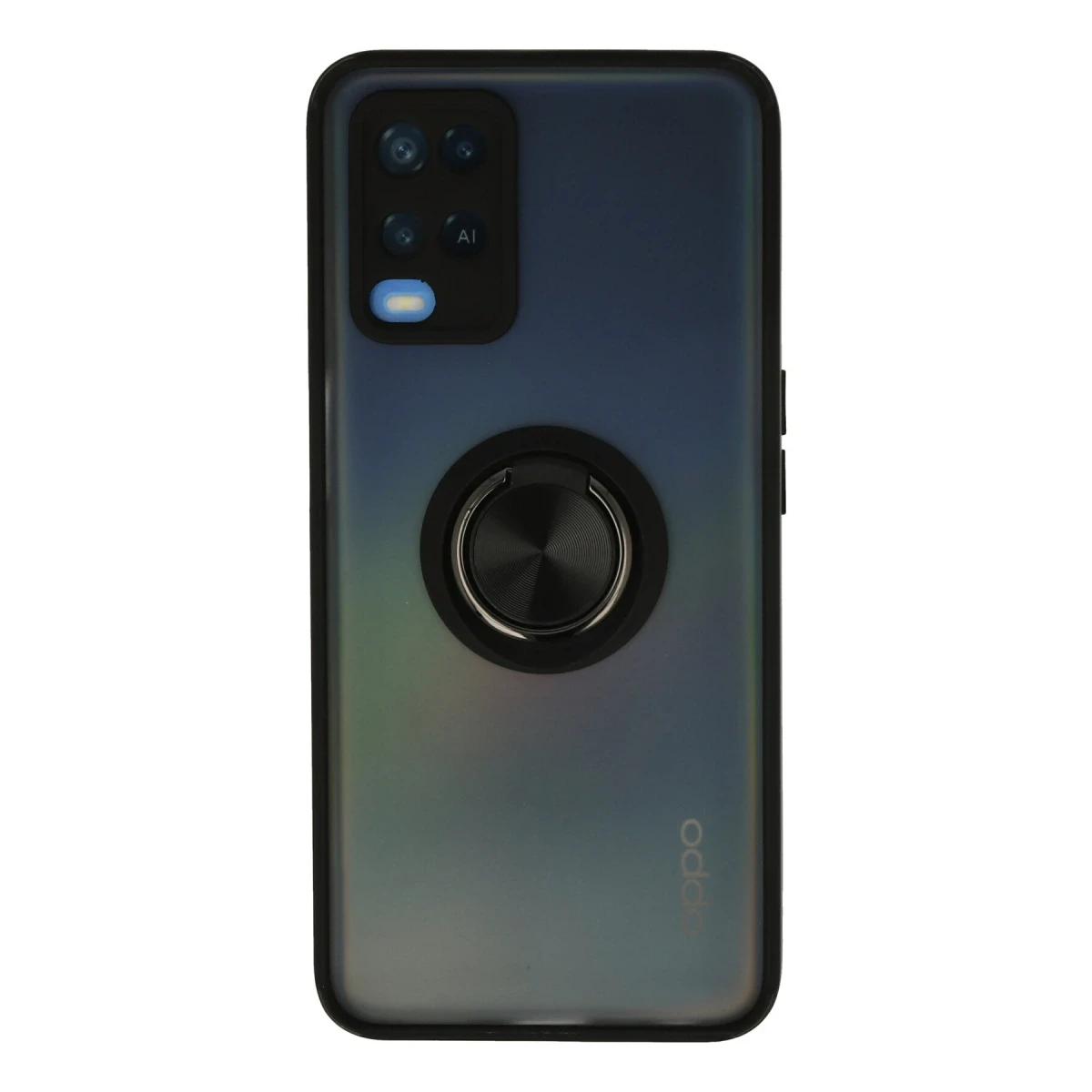Newface Oppo A54 4G Kılıf Montreal Yüzüklü Silikon Kapak - Siyah — görsel 4