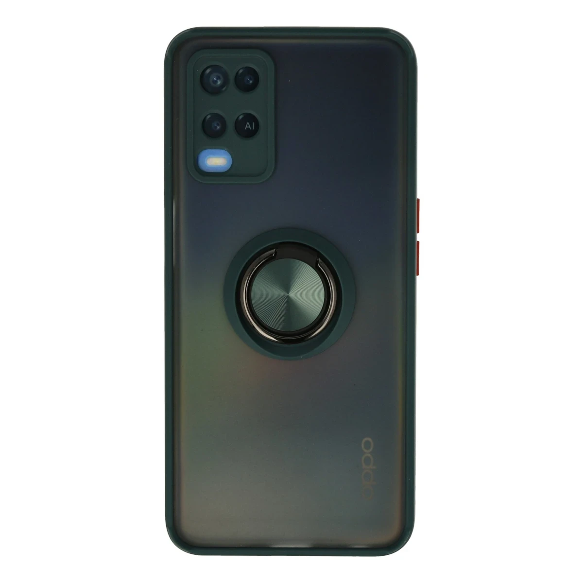Newface Oppo A54 4G Kılıf Montreal Yüzüklü Silikon Kapak - Yeşil