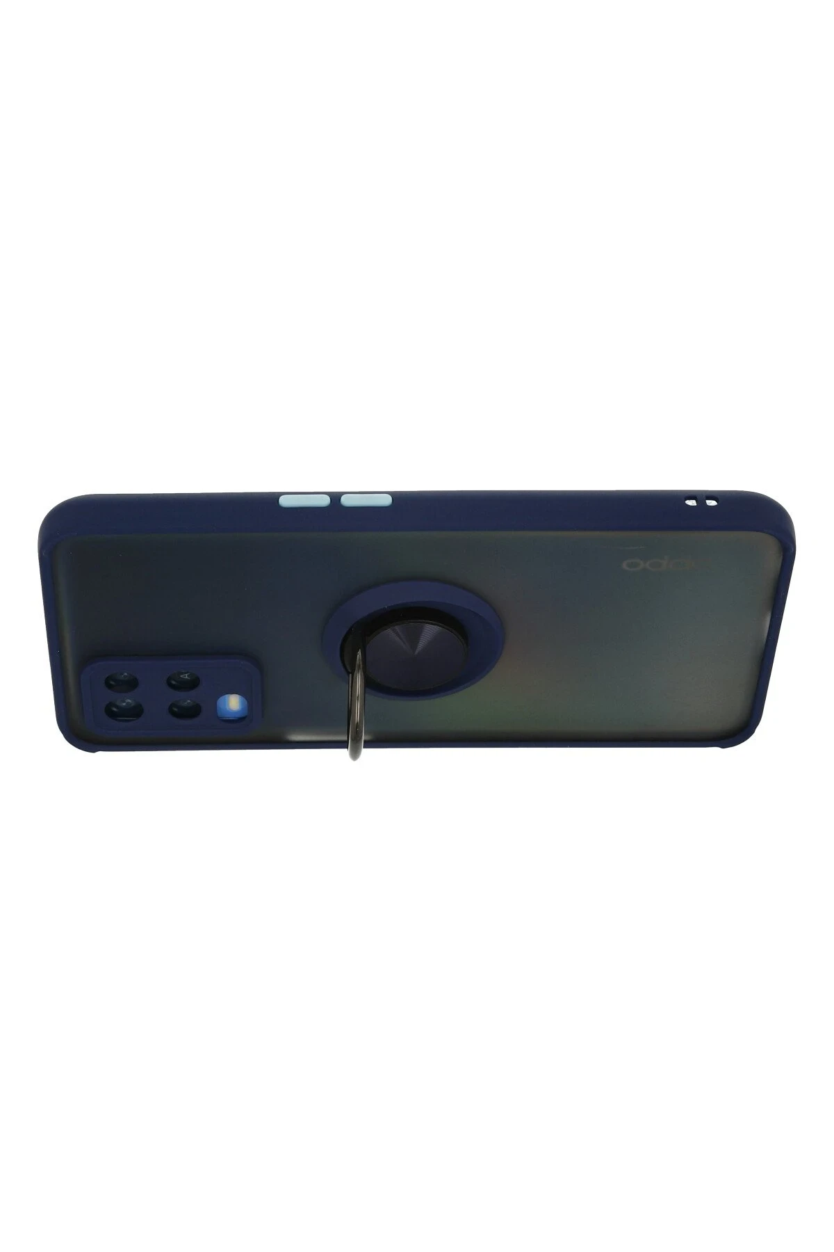 Newface Oppo A54 4G Kılıf Montreal Yüzüklü Silikon Kapak - Lacivert