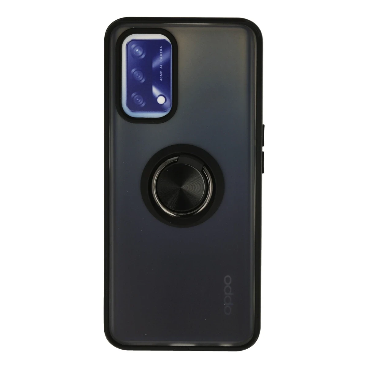 Newface Oppo A74 4G Kılıf Montreal Yüzüklü Silikon Kapak - Siyah — görsel 4