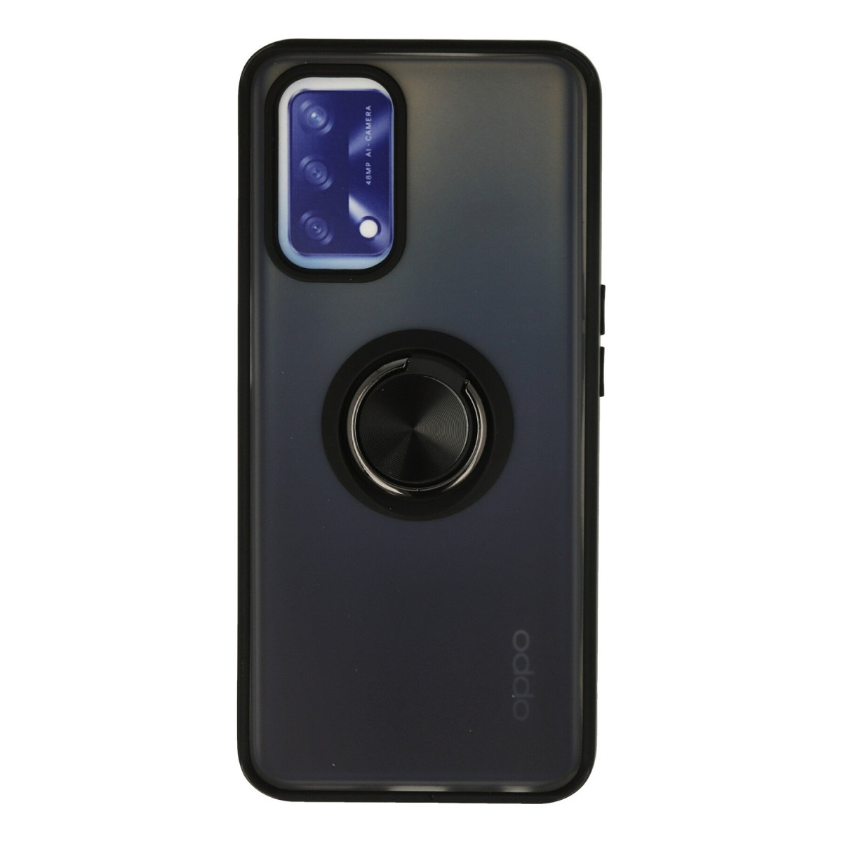 Newface Oppo A74 4G Kılıf Montreal Yüzüklü Silikon Kapak - Siyah — görsel 7