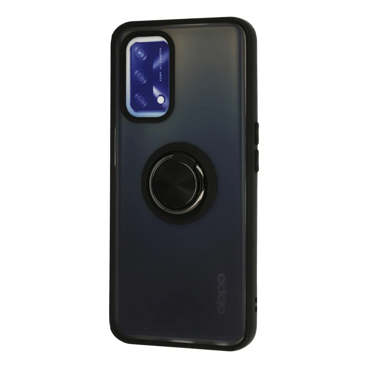Newface Oppo A74 4G Kılıf Montreal Yüzüklü Silikon Kapak - Siyah — görsel 5