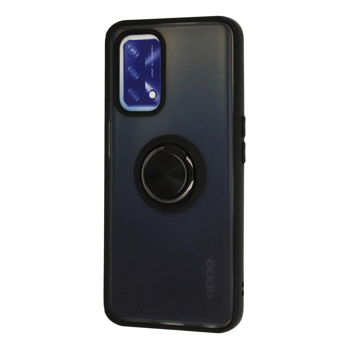 Newface Oppo A74 4G Kılıf Montreal Yüzüklü Silikon Kapak - Siyah — görsel 8