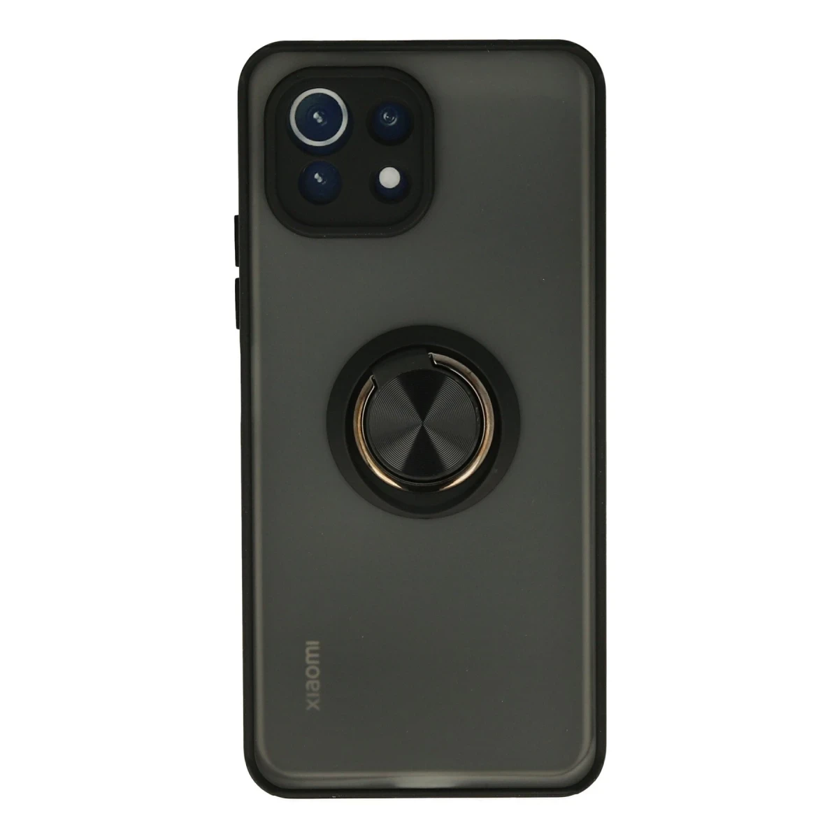 Newface Xiaomi Mİ 11 Lite Kılıf Montreal Yüzüklü Silikon Kapak - Siyah — görsel 4