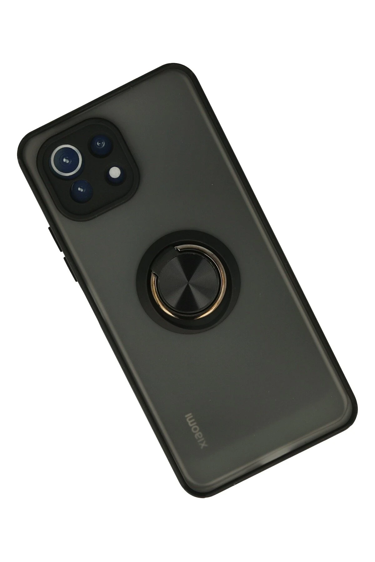 Newface Xiaomi Mİ 11 Lite Kılıf Montreal Yüzüklü Silikon Kapak - Siyah — görsel 2