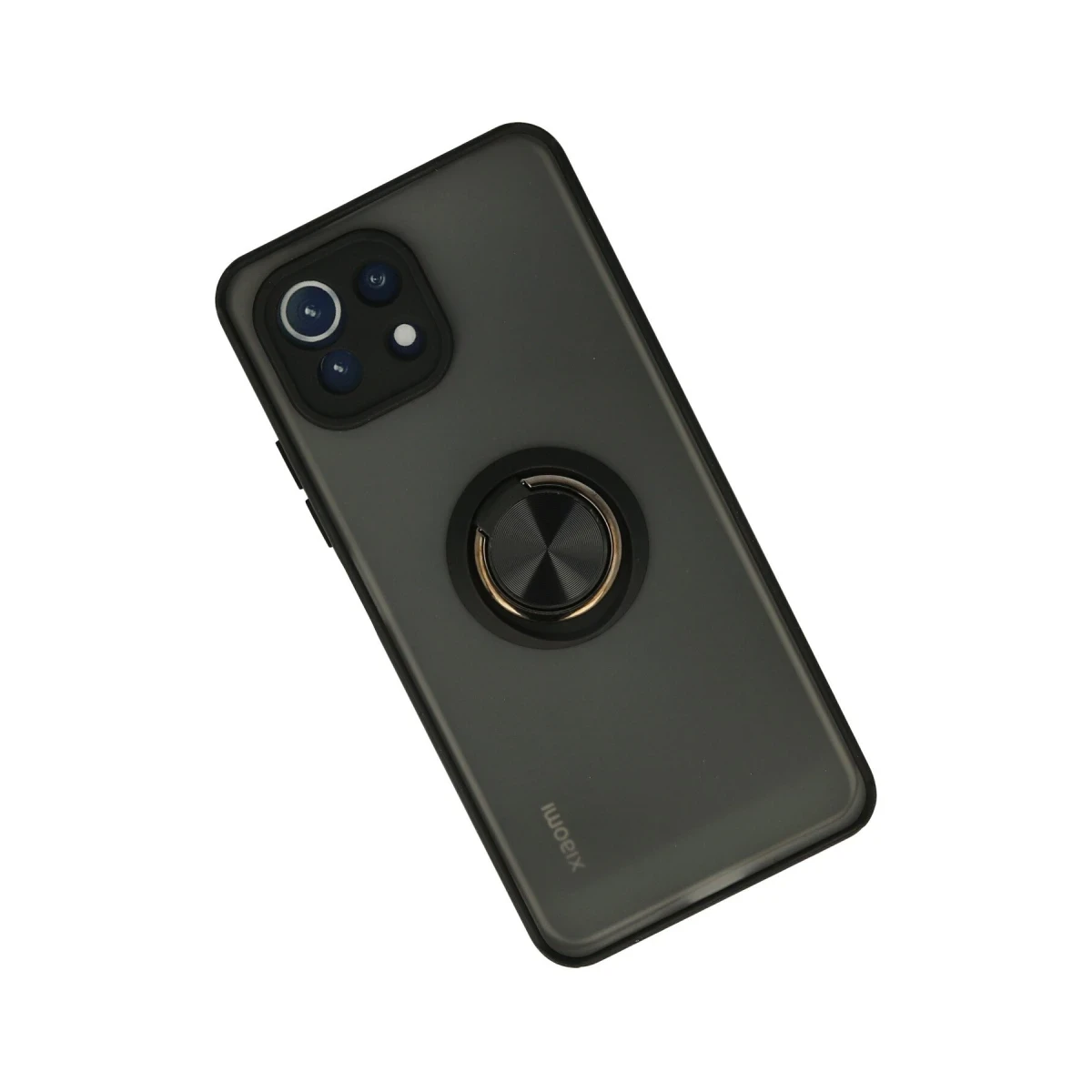 Newface Xiaomi Mİ 11 Lite Kılıf Montreal Yüzüklü Silikon Kapak - Siyah — görsel 5