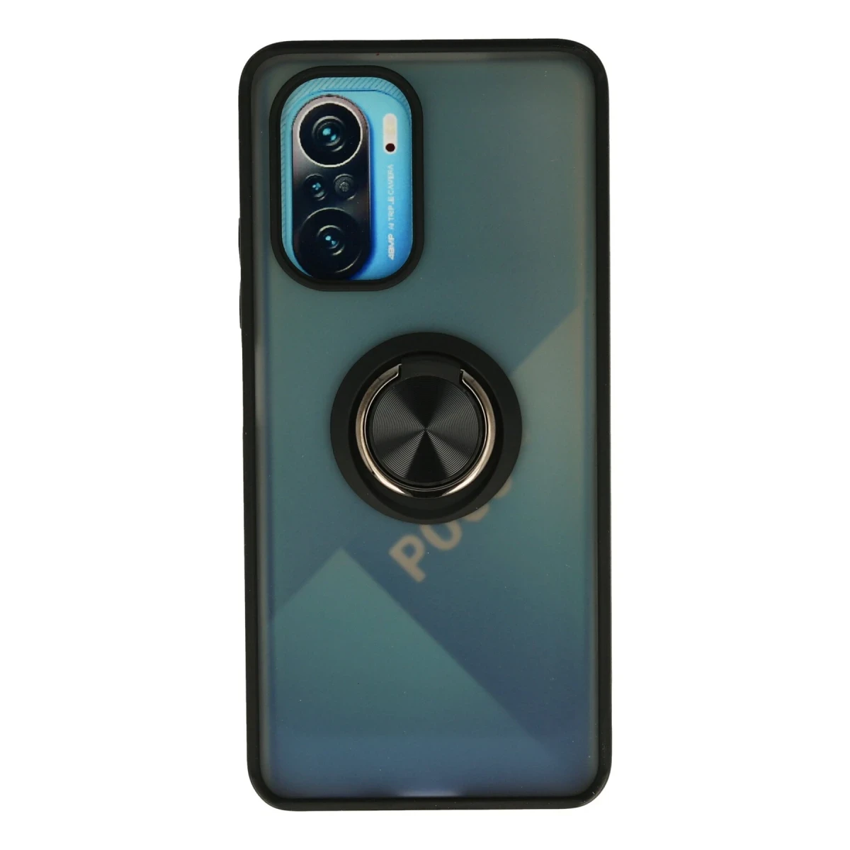 Newface Xiaomi Redmi K40 Kılıf Montreal Yüzüklü Silikon Kapak - Siyah — görsel 4