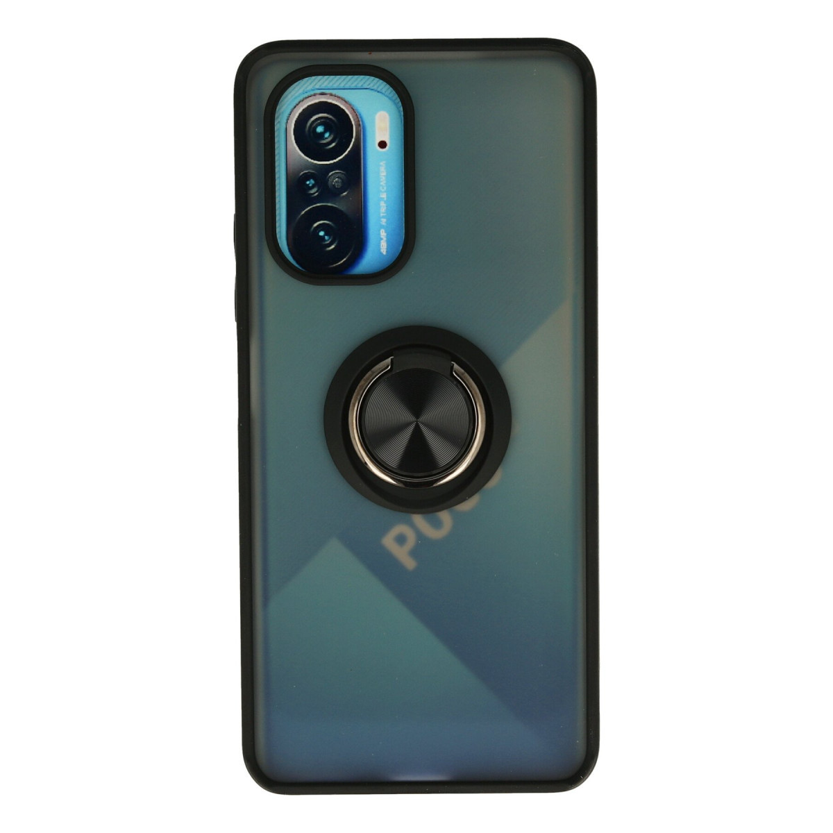 Newface Xiaomi Redmi K40 Kılıf Montreal Yüzüklü Silikon Kapak - Siyah — görsel 7