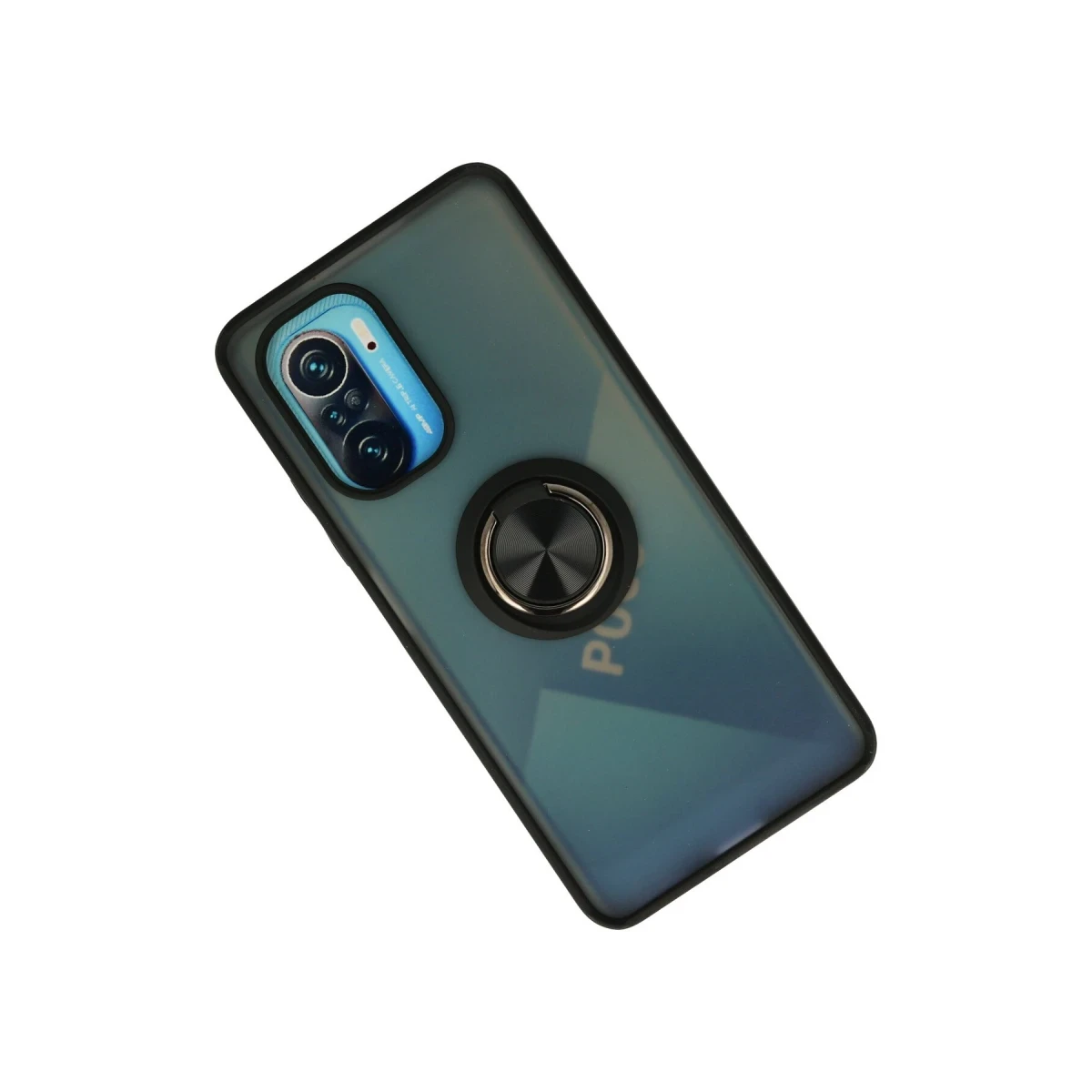 Newface Xiaomi Redmi K40 Kılıf Montreal Yüzüklü Silikon Kapak - Siyah — görsel 5