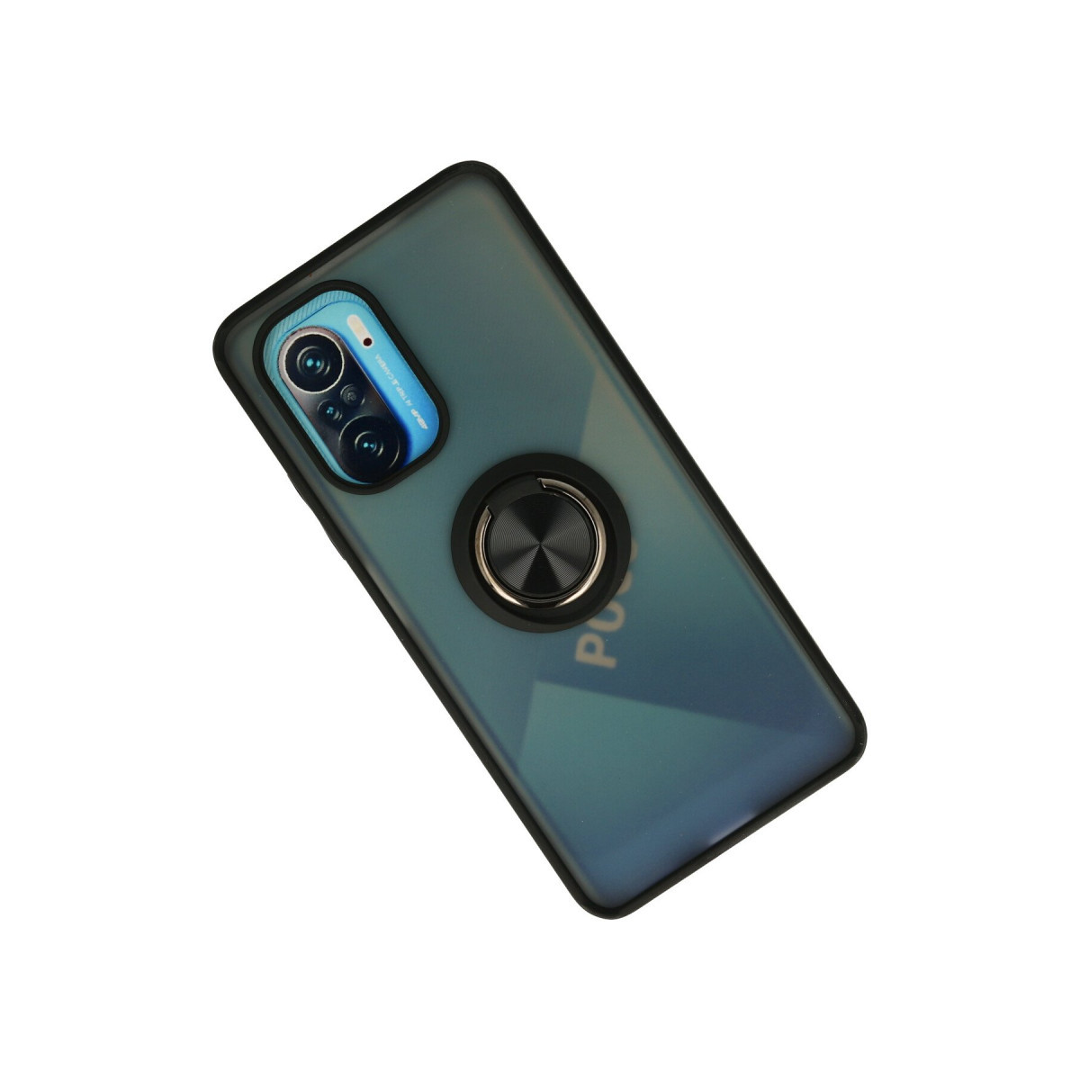 Newface Xiaomi Redmi K40 Kılıf Montreal Yüzüklü Silikon Kapak - Siyah — görsel 8