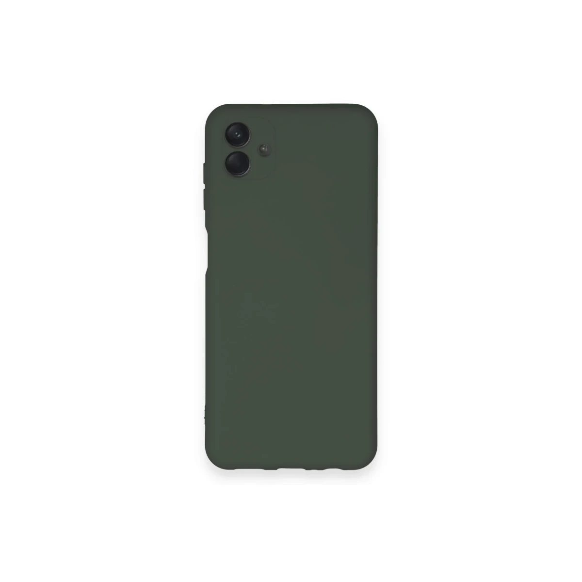 Newface Samsung Galaxy A04 Kılıf Nano içi Kadife Silikon - Koyu Yeşil