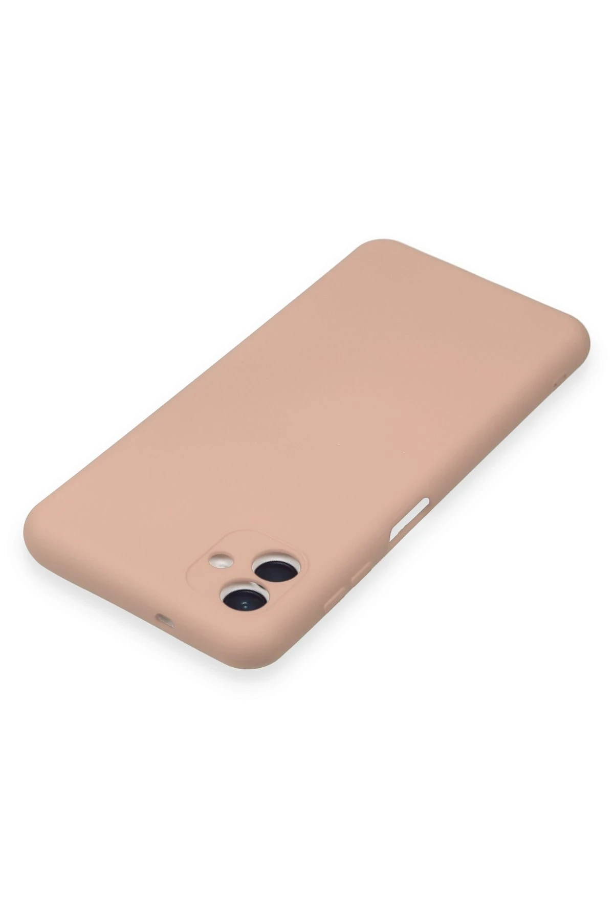 Newface Samsung Galaxy A04 Kılıf Nano içi Kadife Silikon - Pudra