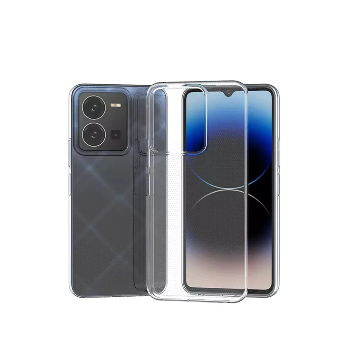 Newface Vivo Y35 Kılıf Lüx Şeffaf Silikon — görsel 3
