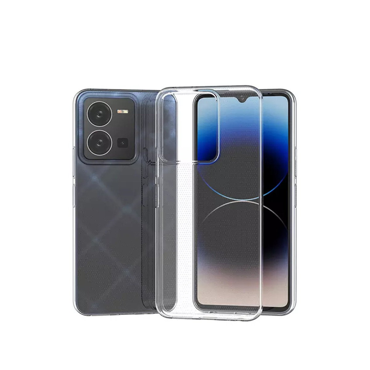 Newface Vivo Y35 Kılıf Lüx Şeffaf Silikon — görsel 5
