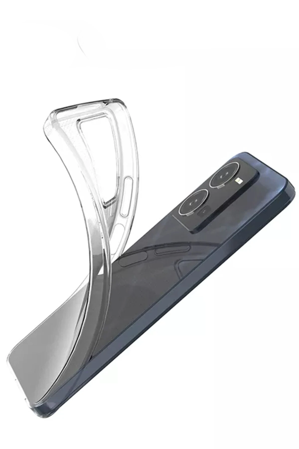 Newface Vivo Y35 Kılıf Lüx Şeffaf Silikon — görsel 2