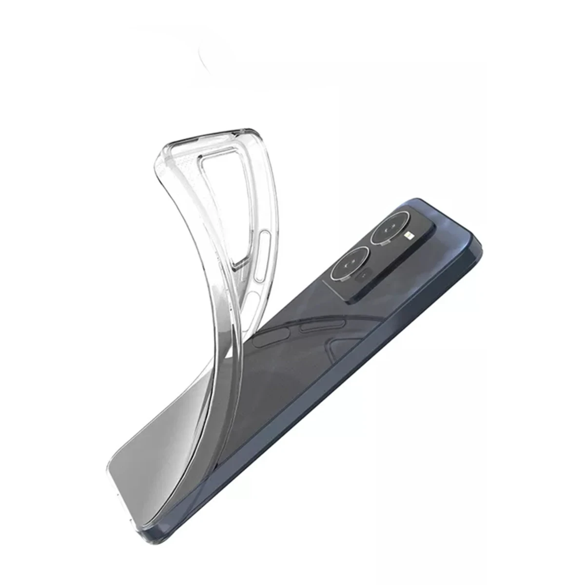 Newface Vivo Y35 Kılıf Lüx Şeffaf Silikon — görsel 4