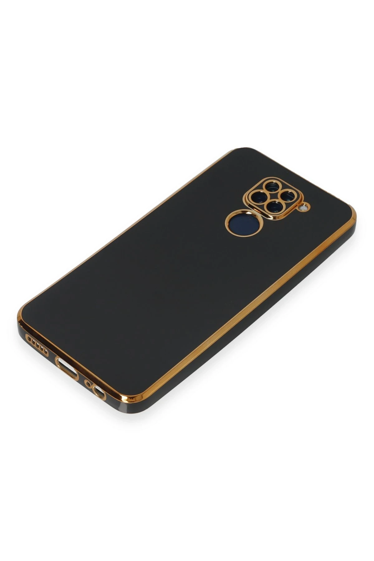 Newface Xiaomi Redmi Note 9 Kılıf Volet Silikon - Siyah