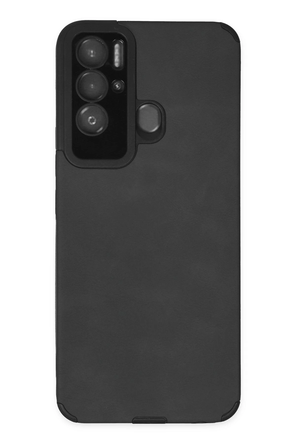 Newface Tecno Pova Neo Kılıf Loop Deri Silikon - Siyah