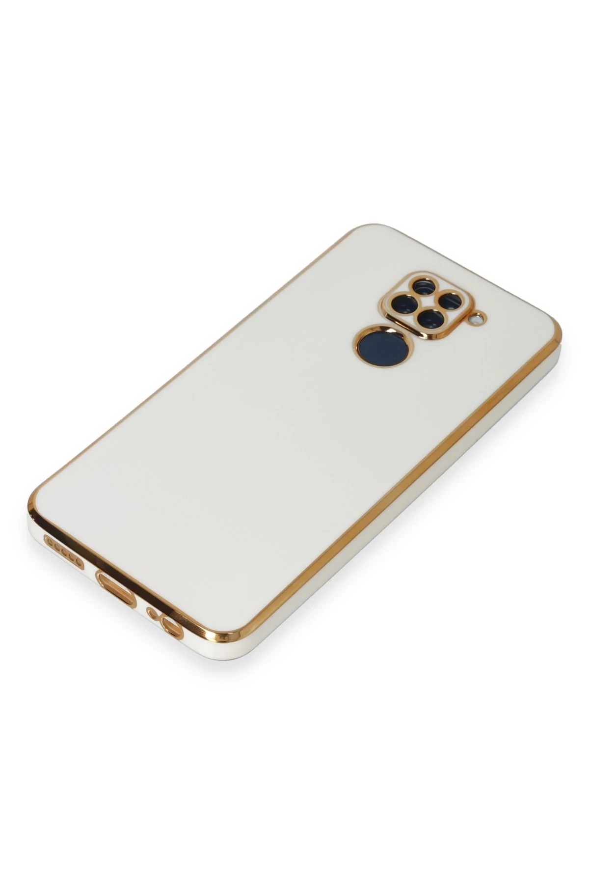 Newface Xiaomi Redmi Note 9 Kılıf Volet Silikon - Beyaz