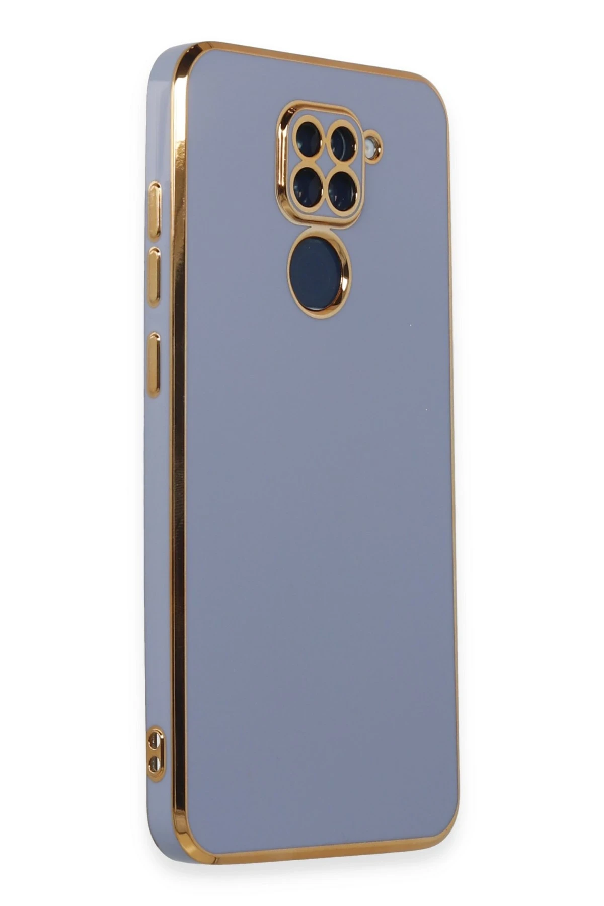 Newface Xiaomi Redmi Note 9 Kılıf Volet Silikon - Mavi