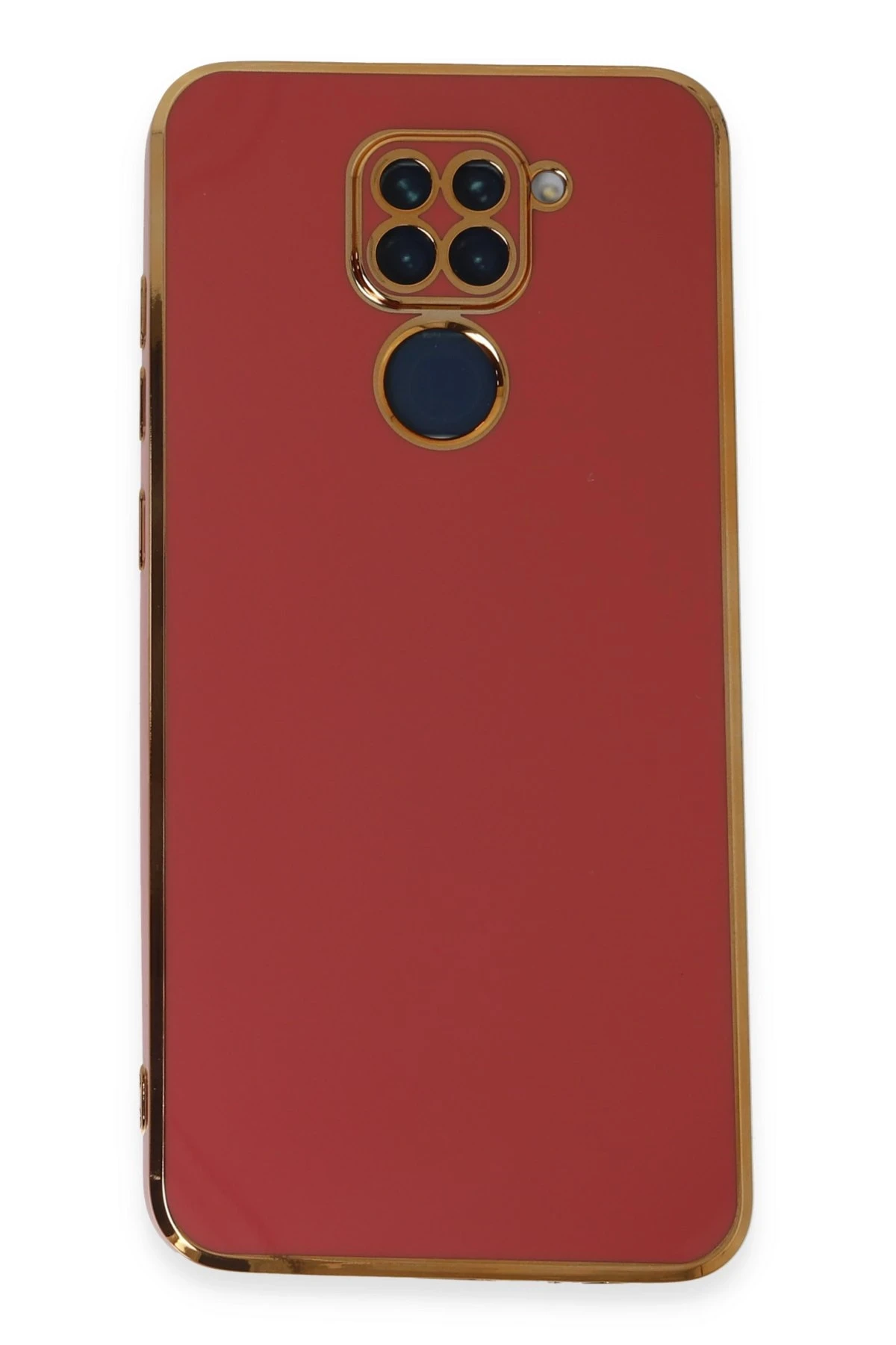 Newface Xiaomi Redmi Note 9 Kılıf Volet Silikon - Kırmızı
