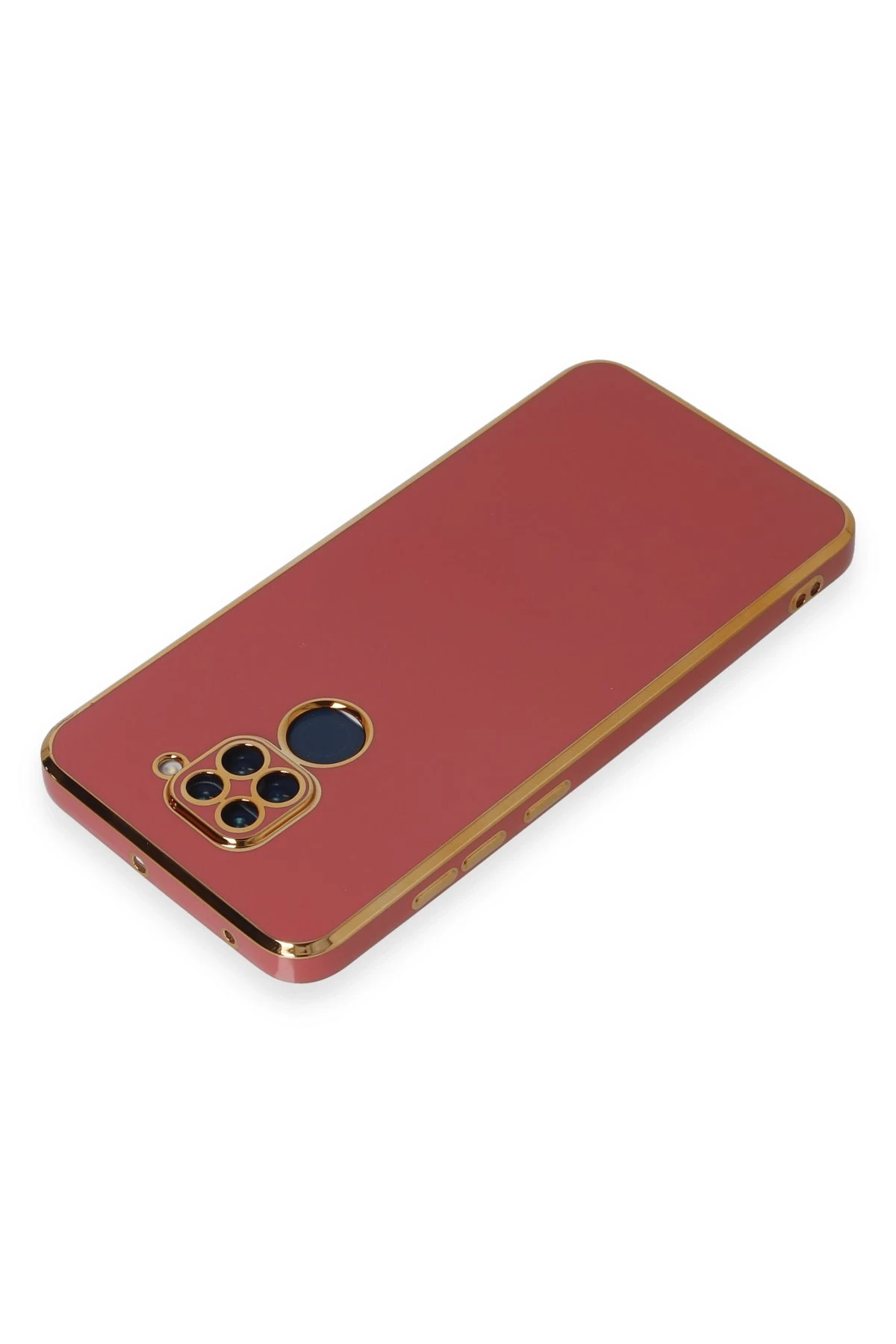 Newface Xiaomi Redmi Note 9 Kılıf Volet Silikon - Kırmızı