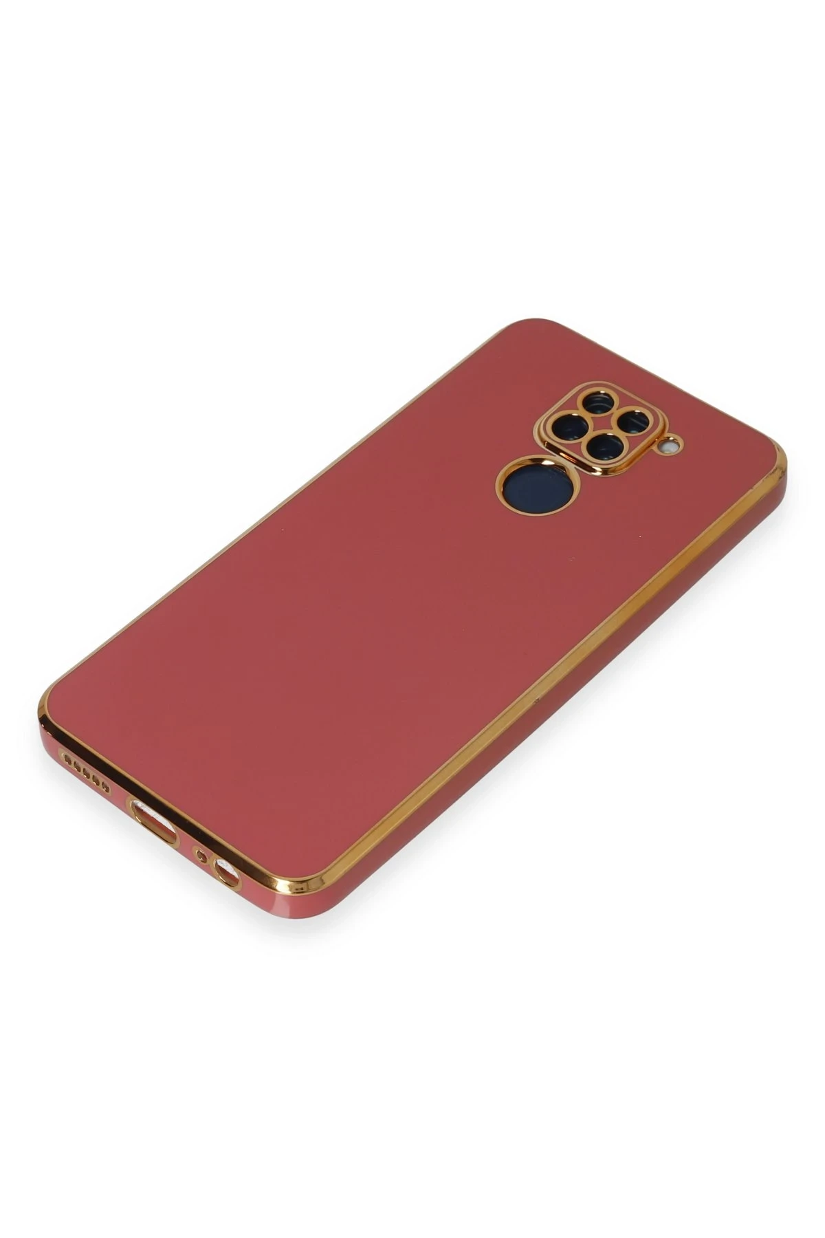Newface Xiaomi Redmi Note 9 Kılıf Volet Silikon - Kırmızı