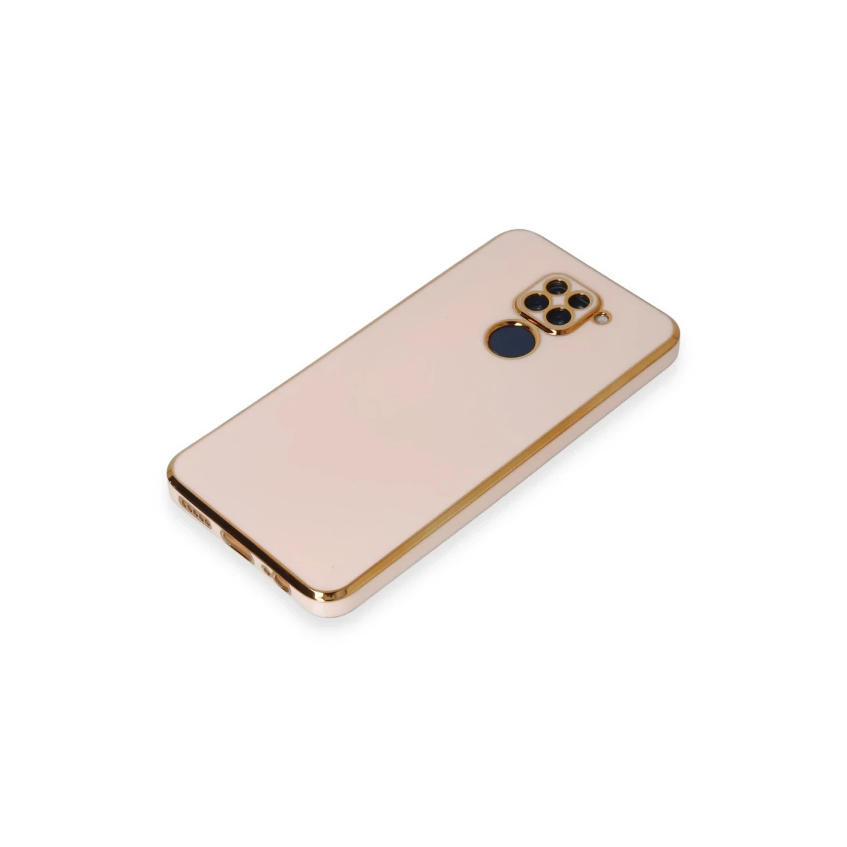 Newface Xiaomi Redmi Note 9 Kılıf Volet Silikon - Pembe