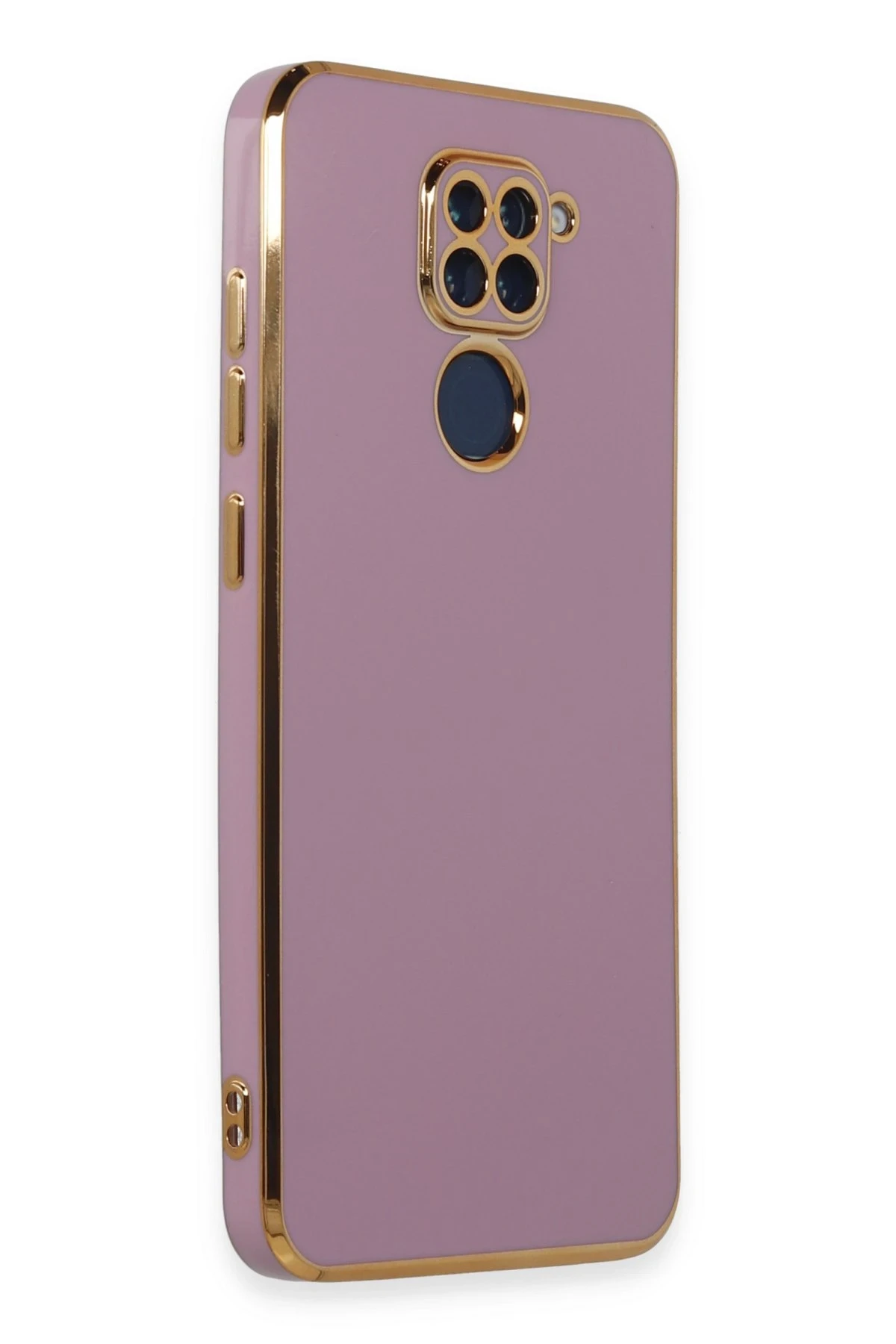Newface Xiaomi Redmi Note 9 Kılıf Volet Silikon - Mor
