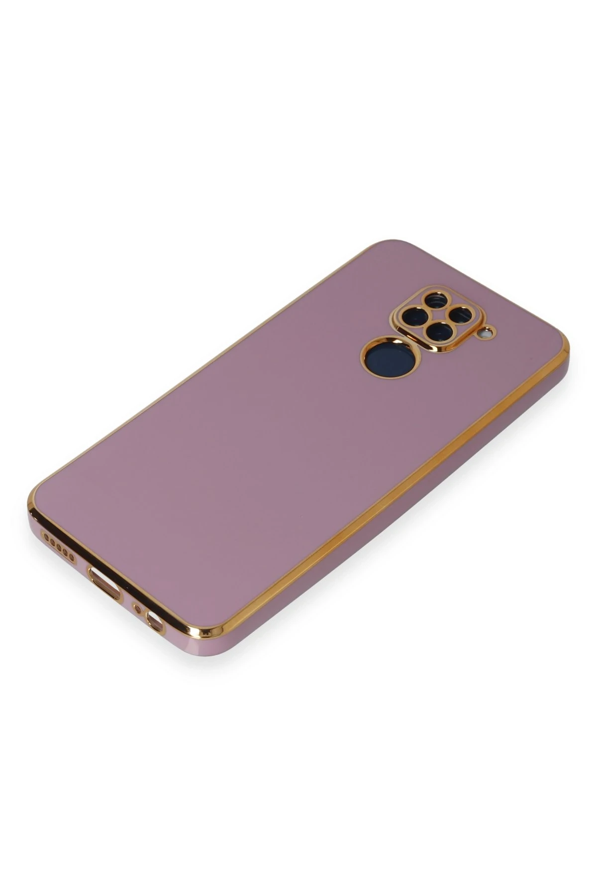 Newface Xiaomi Redmi Note 9 Kılıf Volet Silikon - Mor