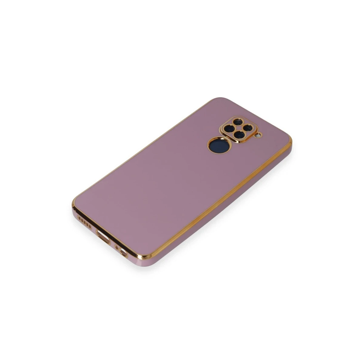 Newface Xiaomi Redmi Note 9 Kılıf Volet Silikon - Mor