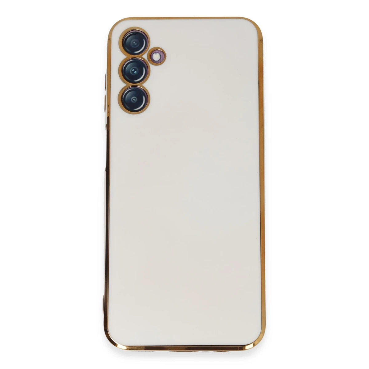 Newface Samsung Galaxy M14 5G Kılıf Volet Silikon - Beyaz