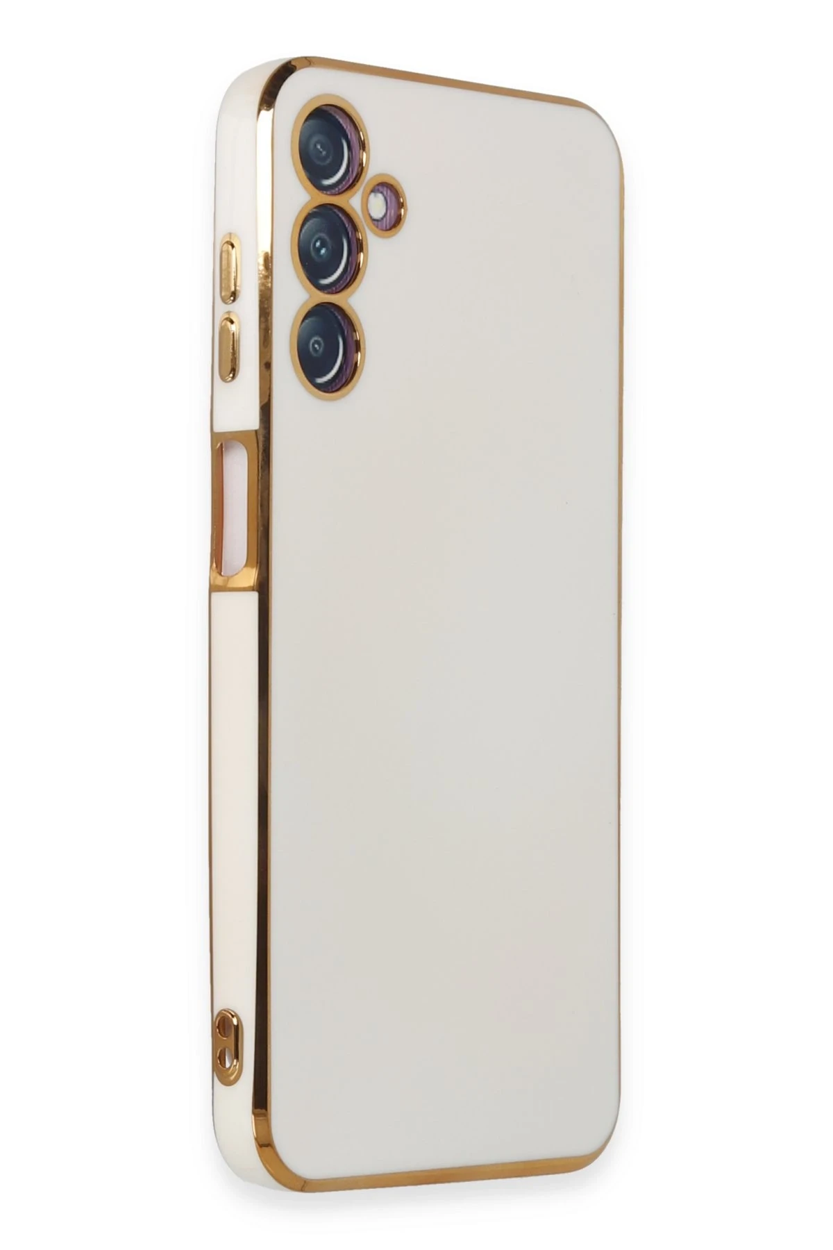 Newface Samsung Galaxy M14 5G Kılıf Volet Silikon - Beyaz