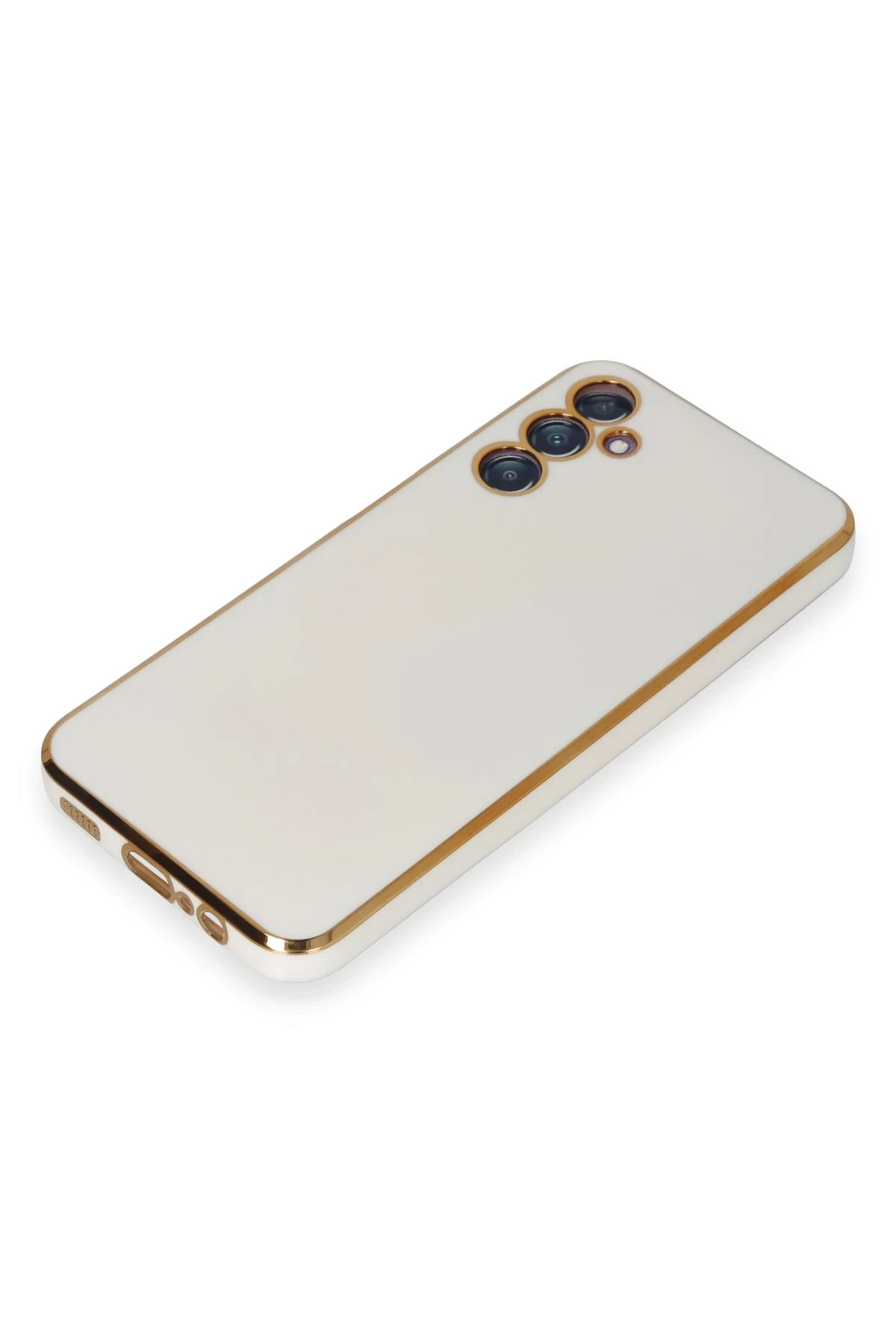 Newface Samsung Galaxy M14 5G Kılıf Volet Silikon - Beyaz