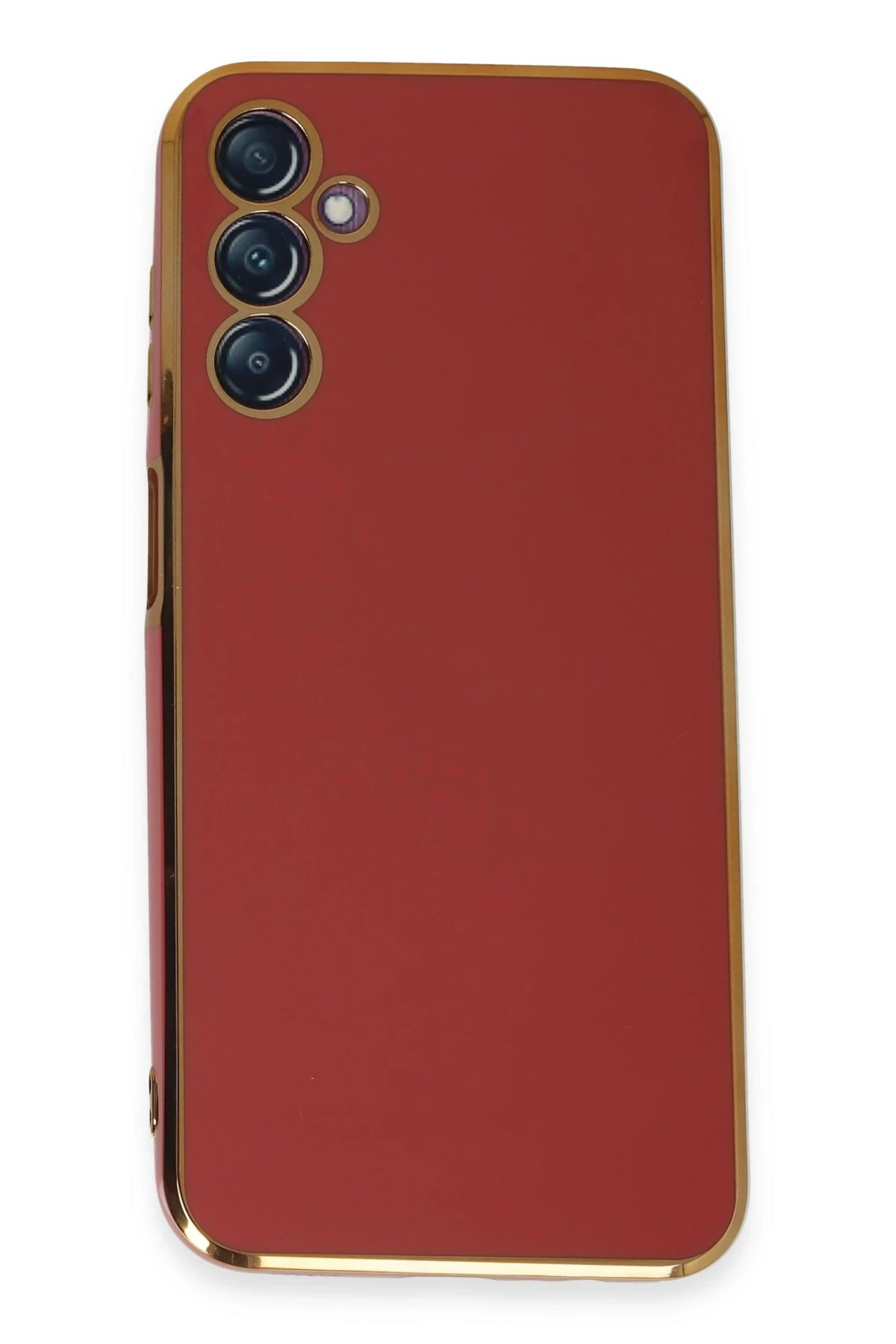 Newface Samsung Galaxy M14 5G Kılıf Volet Silikon - Kırmızı
