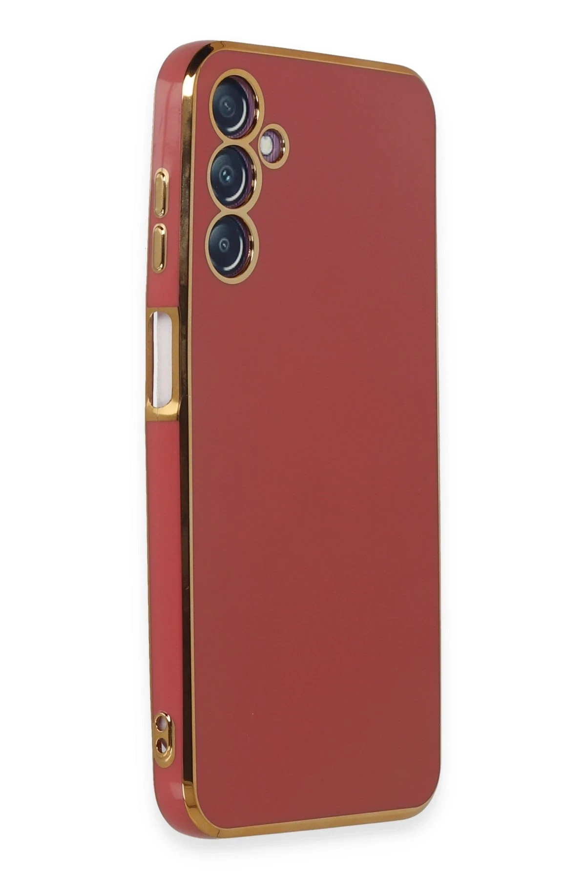 Newface Samsung Galaxy M14 5G Kılıf Volet Silikon - Kırmızı