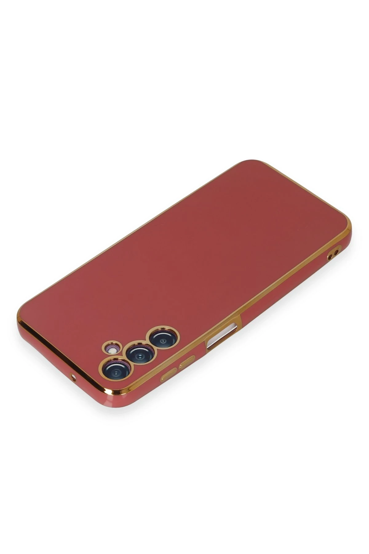 Newface Samsung Galaxy M14 5G Kılıf Volet Silikon - Kırmızı
