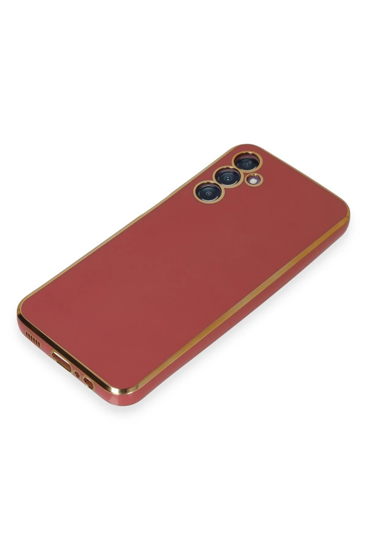 Newface Samsung Galaxy M14 5G Kılıf Volet Silikon - Kırmızı