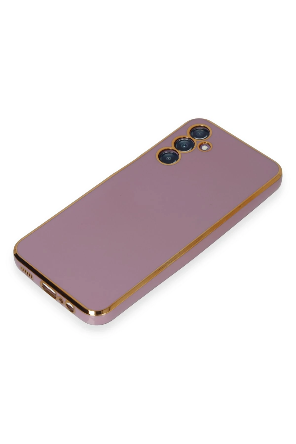 Newface Samsung Galaxy M14 5G Kılıf Volet Silikon - Mor