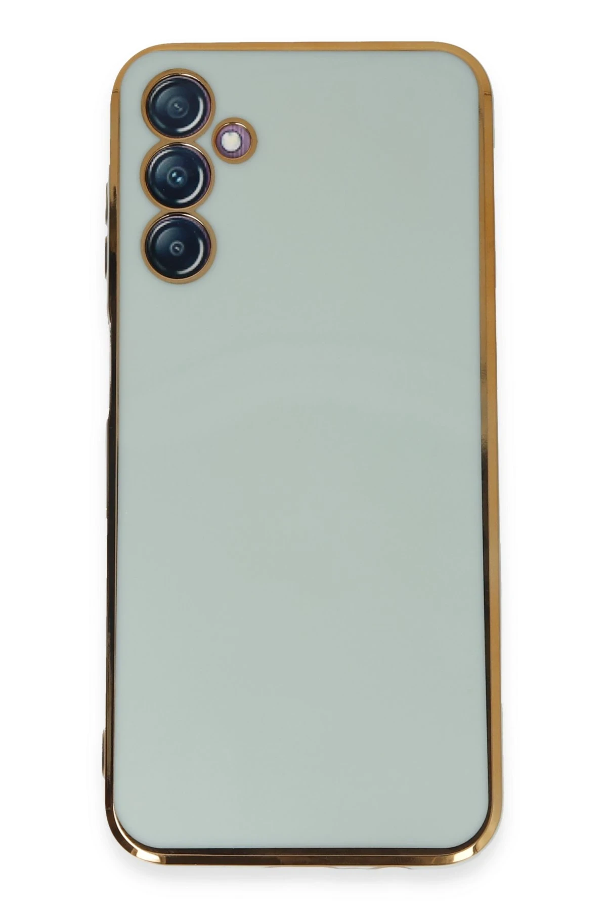 Newface Samsung Galaxy M14 5G Kılıf Volet Silikon - Açık Yeşil