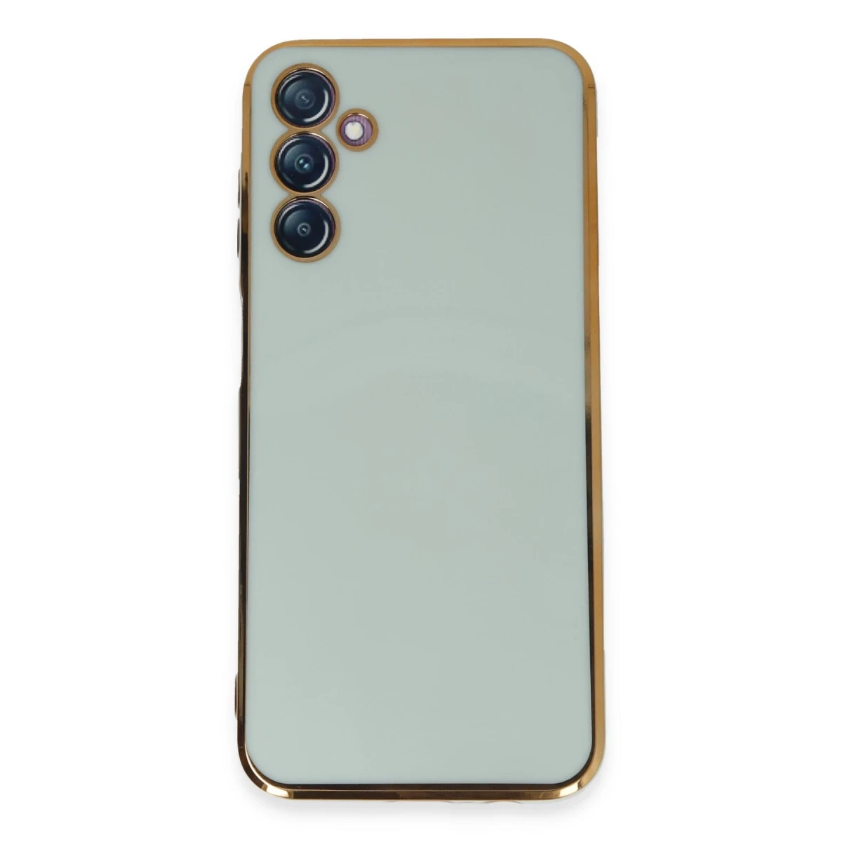 Newface Samsung Galaxy M14 5G Kılıf Volet Silikon - Açık Yeşil