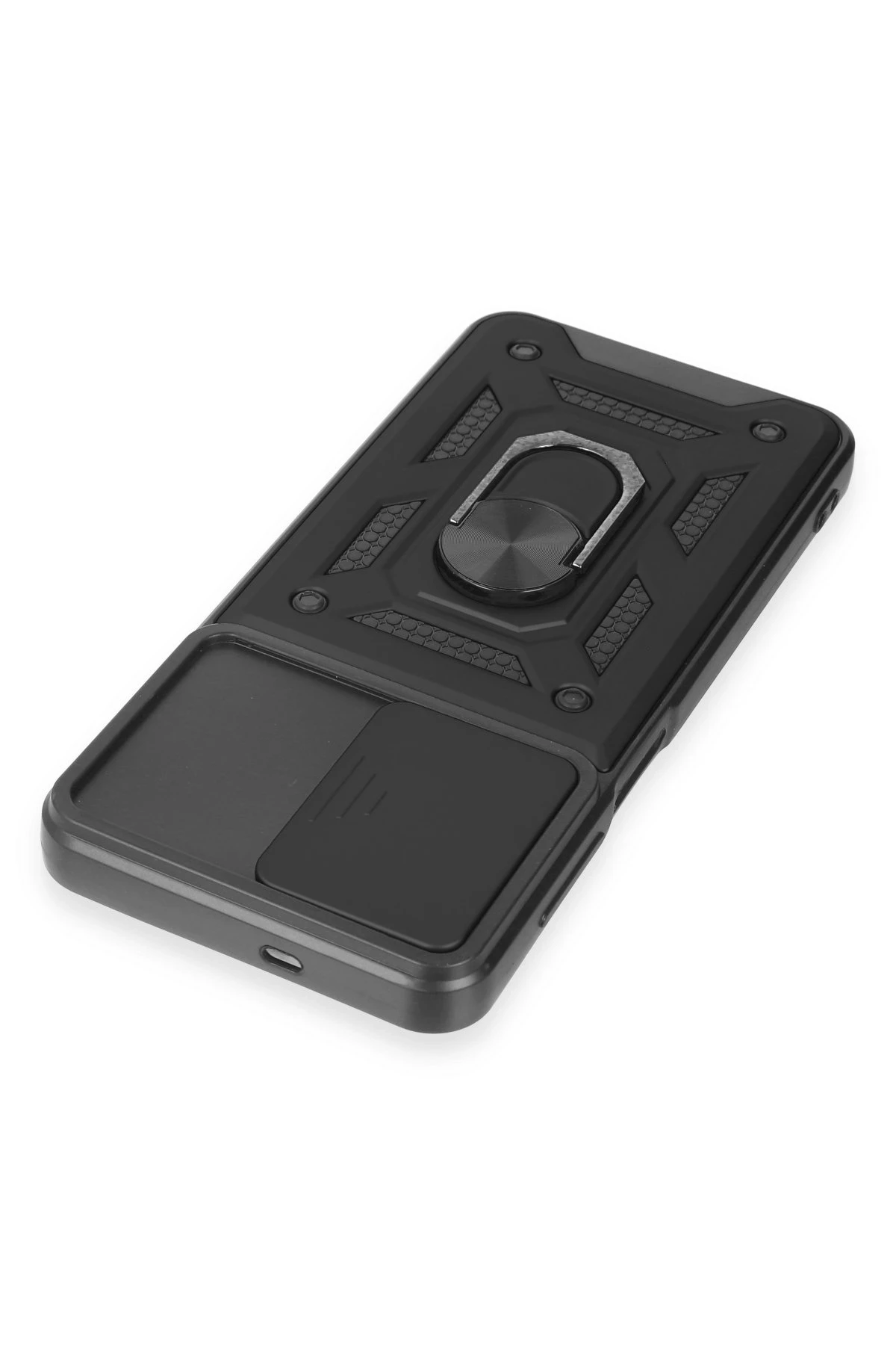 Newface Samsung Galaxy M14 5G Kılıf Pars Lens Yüzüklü Silikon - Siyah — görsel 6