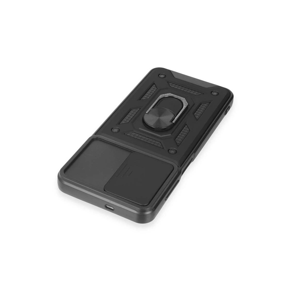 Newface Samsung Galaxy M14 5G Kılıf Pars Lens Yüzüklü Silikon - Siyah — görsel 12