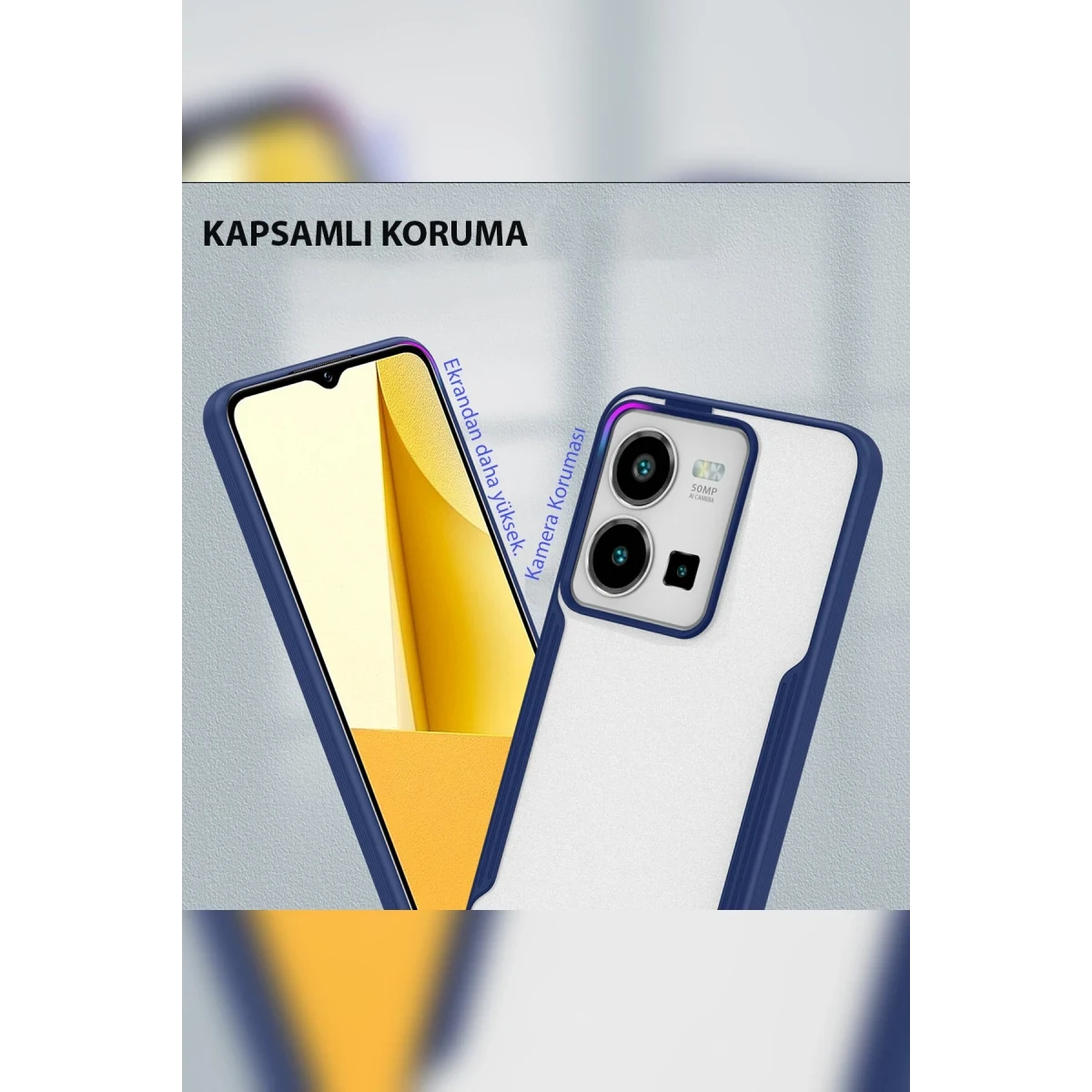 Newface Vivo Y35 Kılıf Platin Silikon - Siyah — görsel 7
