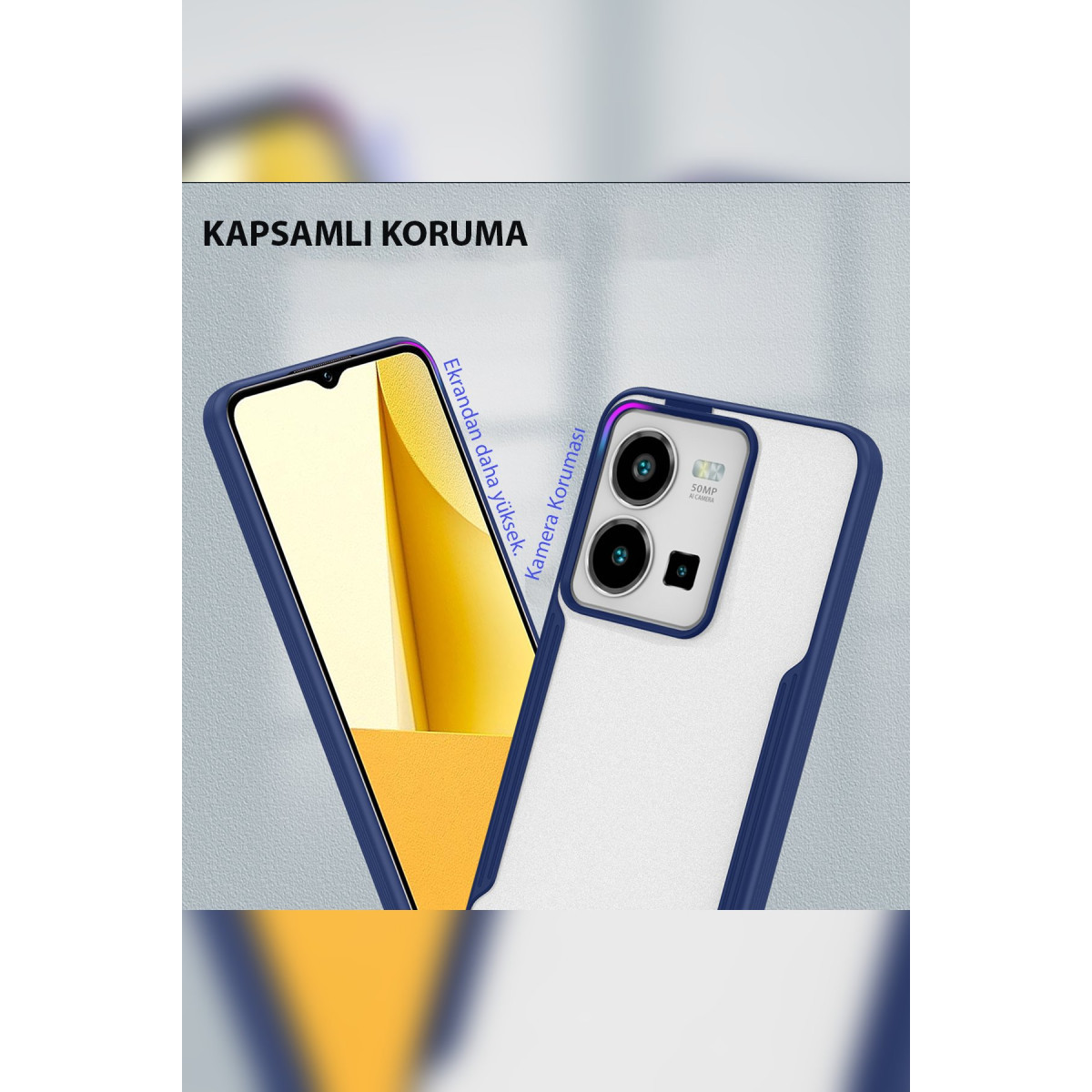 Newface Vivo Y35 Kılıf Platin Silikon - Siyah — görsel 11